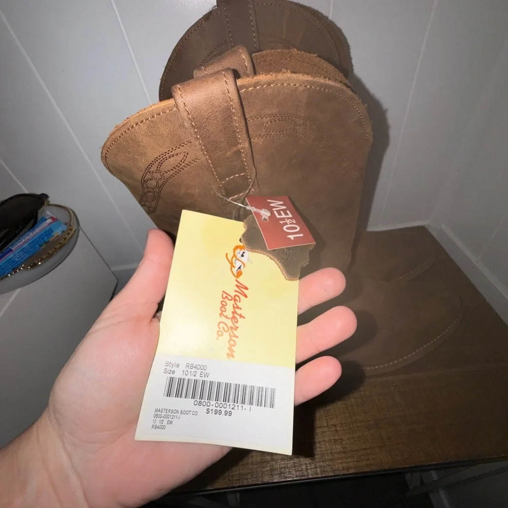 🔆NWT Masterson Boot Co. Brown Western Boots